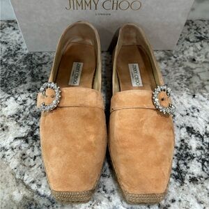 Jimmy Choo Tan Flats